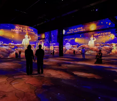 le petit prince projection mur