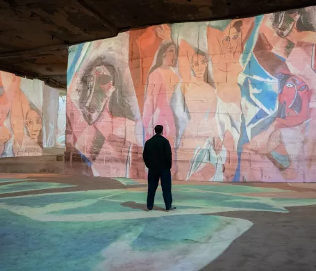 projection demoiselles avignon picasso